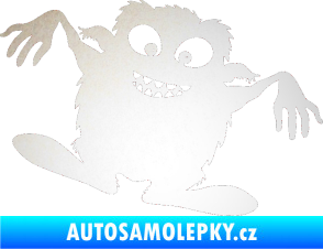 Samolepka Monstrum 001 pravá odrazková reflexní bílá