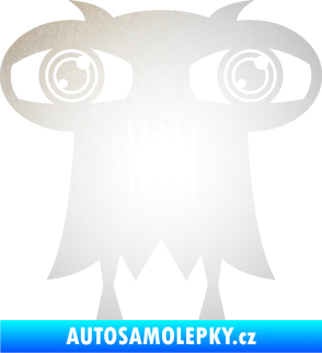 Samolepka Monstrum 003 levá odrazková reflexní bílá