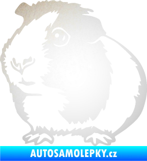 Samolepka Morče 003 levá odrazková reflexní bílá