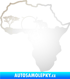 Samolepka Motiv Afrika 002 slon odrazková reflexní bílá