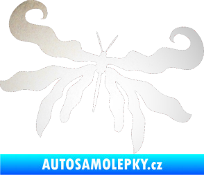 Samolepka Motýl 004 pravá odrazková reflexní bílá