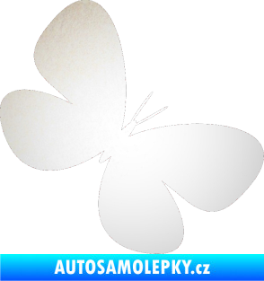 Samolepka Motýl 005 pravá odrazková reflexní bílá