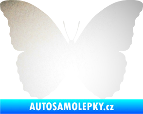 Samolepka Motýl 008 odrazková reflexní bílá