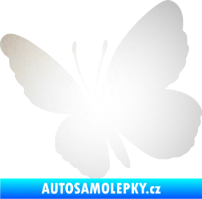 Samolepka Motýl 009 levá odrazková reflexní bílá