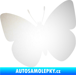 Samolepka Motýl 011 levá odrazková reflexní bílá