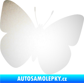 Samolepka Motýl 011 pravá odrazková reflexní bílá