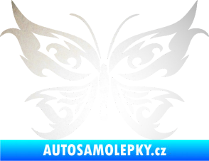 Samolepka Motýl 012 odrazková reflexní bílá