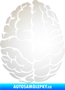 Samolepka Mozek 001 levá odrazková reflexní bílá