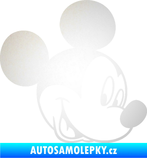 Samolepka Myšák Mickey 001 pravá odrazková reflexní bílá