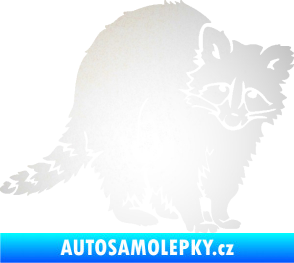 Samolepka Mýval 002 pravá odrazková reflexní bílá