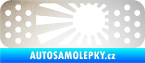 Samolepka Náplast 002 levá odrazková reflexní bílá