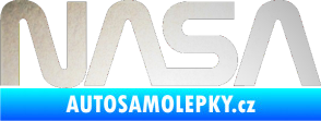 Samolepka NASA nápis odrazková reflexní bílá