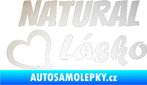 Samolepka Natural Lásko odrazková reflexní bílá