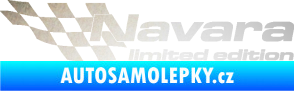 Samolepka Navara limited edition levá odrazková reflexní bílá