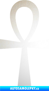 Samolepka Nilský kříž Ankh odrazková reflexní bílá