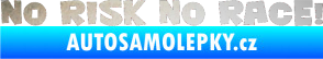 Samolepka No risk no race 001 odrazková reflexní bílá