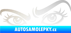 Samolepka Oči 004 levá odrazková reflexní bílá