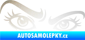 Samolepka Oči 004 pravá odrazková reflexní bílá