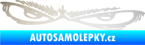 Samolepka Oči 005 levá odrazková reflexní bílá