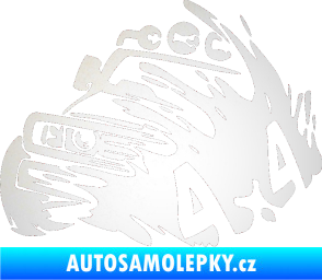 Samolepka Off Road 002 levá 4x4 odrazková reflexní bílá