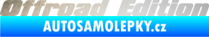 Samolepka Offroad edition 002 nápis odrazková reflexní bílá