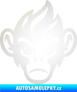 Samolepka Opičák 002 pravá odrazková reflexní bílá