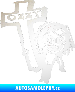 Samolepka Ozzy Osbourne 003 odrazková reflexní bílá