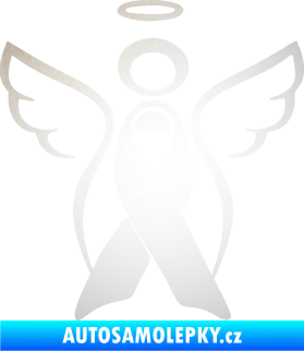 Samolepka Památeční andělíček memory odrazková reflexní bílá