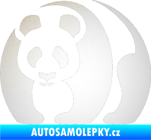 Samolepka Panda 001 levá odrazková reflexní bílá