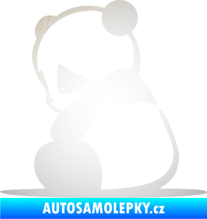 Samolepka Panda 005 levá odrazková reflexní bílá