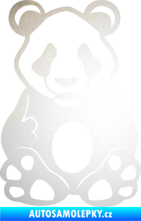 Samolepka Panda 006  odrazková reflexní bílá