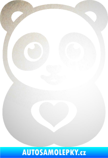 Samolepka Panda 008 roztomilá odrazková reflexní bílá