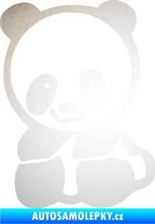 Samolepka Panda 009 levá baby odrazková reflexní bílá