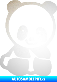 Samolepka Panda 009 pravá baby odrazková reflexní bílá