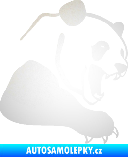 Samolepka Panda 010 pravá odrazková reflexní bílá