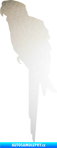 Samolepka Papoušek 001 levá odrazková reflexní bílá