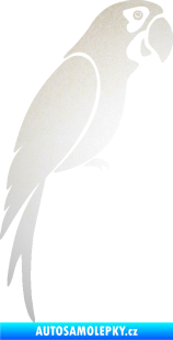 Samolepka Papoušek 009 pravá odrazková reflexní bílá