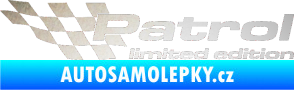 Samolepka Patrol limited edition levá odrazková reflexní bílá