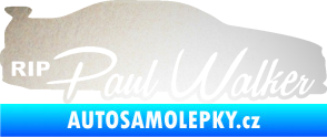 Samolepka Paul Walker 005 RIP odrazková reflexní bílá