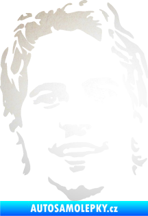 Samolepka Paul Walker 008 levá obličej odrazková reflexní bílá