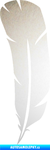 Samolepka Peříčko 002 levá odrazková reflexní bílá