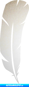 Samolepka Peříčko 002 pravá odrazková reflexní bílá