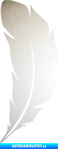 Samolepka Peříčko 003 levá odrazková reflexní bílá