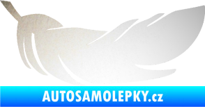 Samolepka Peříčko 007 pravá odrazková reflexní bílá