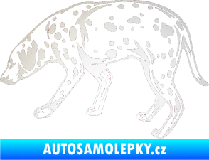 Samolepka Pes 001 levá Dalmatin odrazková reflexní bílá
