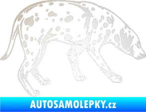 Samolepka Pes 001 pravá Dalmatin odrazková reflexní bílá