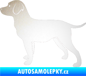 Samolepka Pes 062 levá Labrador odrazková reflexní bílá