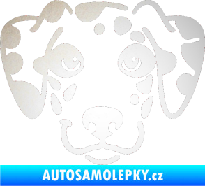 Samolepka Pes 064 Dalmatin odrazková reflexní bílá