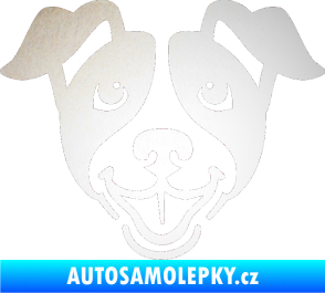 Samolepka Pes 065 odrazková reflexní bílá