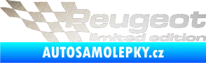 Samolepka Peugeot limited edition levá odrazková reflexní bílá